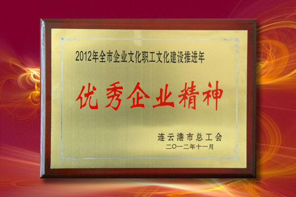 公司價(jià)值觀“秉德踐信、正源至善”被評為連云港市優(yōu)秀企業(yè)精神